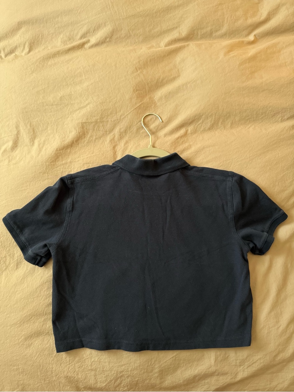Tna Navy Cropped Polo Shirt - Picture 2 of 3
